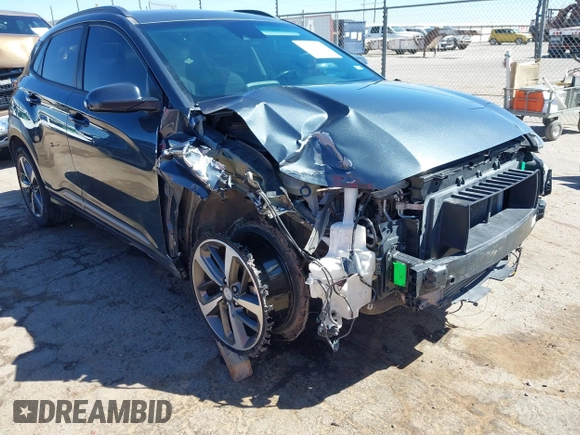 2019 Hyundai Kona Limited with VIN KM8K33A57KU223932, listed as a IAAI auction lot 41869416 with 102,424 mi miles. Bid and sale history available at carsss.com. Image 6.