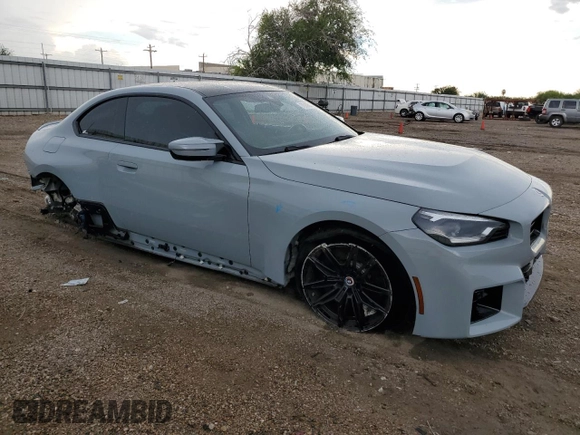 2023 BMW M2 with VIN 3MF13DM05P8D11918, listed as a Copart auction lot 70206814 with 6,466 mi miles and Salvage Title. Bid and sale history available at carsss.com. Image 4.