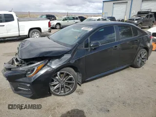 2020 Toyota Corolla SE with VIN 5YFS4RCE6LP043227, listed as a Copart auction lot 48500835 with 39,330 mi miles and Salvage Title. Bid and sale history available at carsss.com. Image 1.