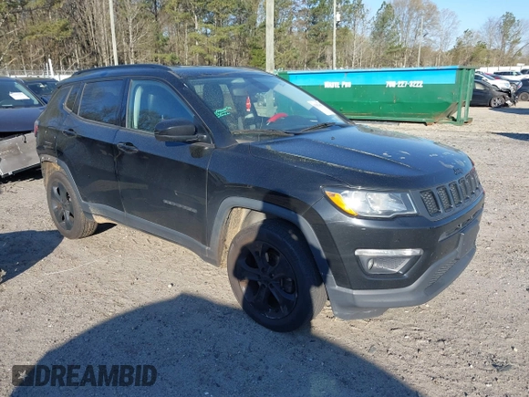 2019 Jeep Compass Latitude with VIN 3C4NJDBB1KT661261, listed as a IAAI auction lot 41883403 with 207,304 mi miles and . Bid and sale history available at DreamBid. Image 1.