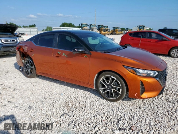 2024 Nissan Sentra SR with VIN 3N1AB8DV5RY380137, listed as a Copart auction lot 59745995 with 8,444 mi miles and Salvage title. Bid and sale history available at DreamBid. Image 4.