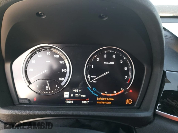 2020 BMW X1 xDrive28i with VIN WBXJG9C02L3L57542, listed as a Copart auction lot 67003112 with 18,619 mi miles. Bid and sale history available at carsss.com. Image 8.