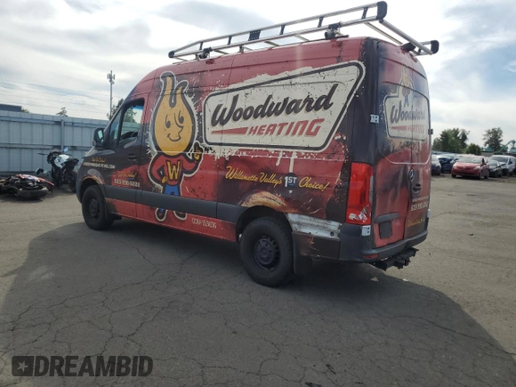 2021 Mercedes-Benz Sprinter Cargo Cargo with VIN W1Y40BHY2MT064354, listed as a Copart auction lot 59735044 with 55,248 mi miles and Salvage Title. Bid and sale history available at DreamBid. Image 2.