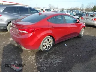 2012 Hyundai Elantra Limited with VIN KMHDH4AE7CU362802, listed as a IAAI auction lot 41586925 with 181,240 mi miles. Bid and sale history available at carsss.com. Image 4.