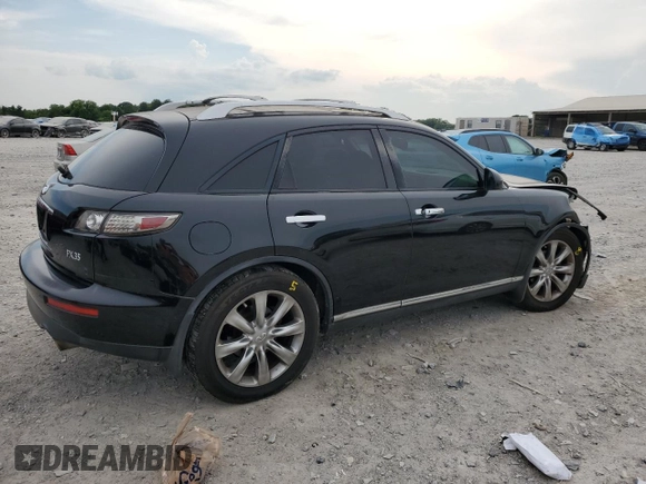 2008 Infiniti FX with VIN JNRAS08W28X208178, listed as a Copart auction lot 62330405 with 228,371 mi miles and Salvage title. Bid and sale history available at DreamBid. Image 3.
