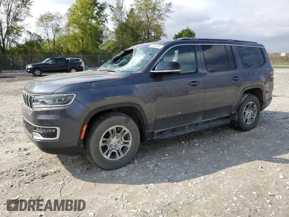 2023 Jeep Wagoneer z VIN 1C4SJVAT1PS514577, wystawiony jako Copart lot #73935334 z przebiegiem 34 250 mil mil oraz Nie do naprawy • Non repairable. Historia ofert i sprzedaży dostępna na DreamBid. Obrazek 1.