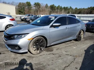 2019 Honda Civic Sport with VIN 2HGFC2F86KH602444, listed as a Copart auction lot 52155755 with 51,477 mi miles and Salvage Title. Bid and sale history available at DreamBid. Image 1.