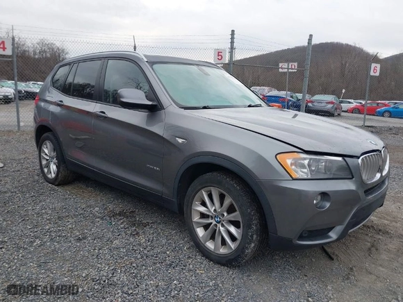 2013 BMW X3 xDrive28i with VIN 5UXWX9C59D0A30784, listed as a IAAI auction lot 41715916 with 119,643 mi miles. Bid and sale history available at carsss.com. Image 1.
