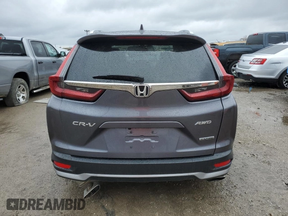 2021 Honda CR-V Touring with VIN 2HKRW2H92MH661638, listed as a Copart auction lot 47449695 with 63,106 mi miles and Salvage Title. Bid and sale history available at carsss.com. Image 6.