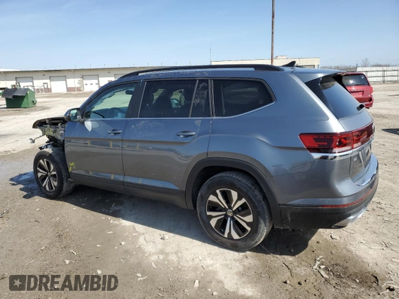 2024 Volkswagen Atlas SE с VIN 1V2LR2CA7RC582255, выставлен на аукционе Copart как лот 51479685 с пробегом 4 259 миль миль и Списание • Salvage title. История ставок и продаж доступна на DreamBid. Изображение 2.