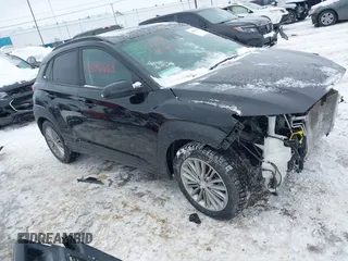 2020 Hyundai Kona SEL Plus with VIN KM8K62AA7LU498541, listed as a IAAI auction lot 41596668 with 54,603 mi miles. Bid and sale history available at carsss.com. Image 1.
