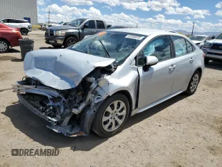 2022 Toyota Corolla LE with VIN 5YFEPMAEXNP313394, listed as a Copart auction lot 53309875 with 57,507 mi miles and Salvage Title. Bid and sale history available at carsss.com. Image 1.