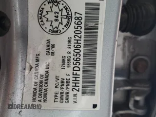 2006 Acura CSX Touring z VIN 2HHFD56506H205687, wystawiony jako Copart lot #44519555 z przebiegiem 161 040 mil mil oraz Tytuł czysty. Historia ofert i sprzedaży dostępna na DreamBid. Obrazek 12.