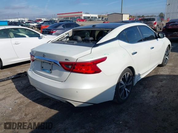 2017 Nissan Maxima SV with VIN 1N4AA6AP1HC398481, listed as a IAAI auction lot 41474785 with 191,267 mi miles. Bid and sale history available at carsss.com. Image 4.