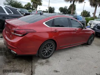 2019 Genesis G80 3.8L with VIN KMHGN4JE4KU289067, listed as a Copart auction lot 75053704 with 0 mi miles and Salvage Title. Bid and sale history available at carsss.com. Image 3.