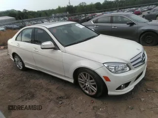 2009 Mercedes-Benz C-Class 3.0L Sport with VIN WDDGF54X99R072248, listed as a IAAI auction lot 42092318 with 249,590 mi miles. Bid and sale history available at carsss.com. Image 1.