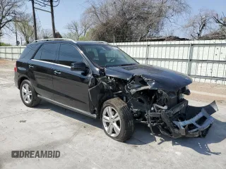 2015 Mercedes-Benz M ML 350 with VIN 4JGDA5JB2FA576540, listed as a Copart auction lot 48887845 with 97,014 mi miles and Salvage Title. Bid and sale history available at carsss.com. Image 4.