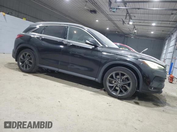 2019 Infiniti QX50 Essential z VIN 3PCAJ5M38KF103867, wystawiony jako Copart lot #86050184 z przebiegiem 111 694 mil mil oraz Szkoda całkowita • Salvage title. Historia ofert i sprzedaży dostępna na DreamBid. Obrazek 4.