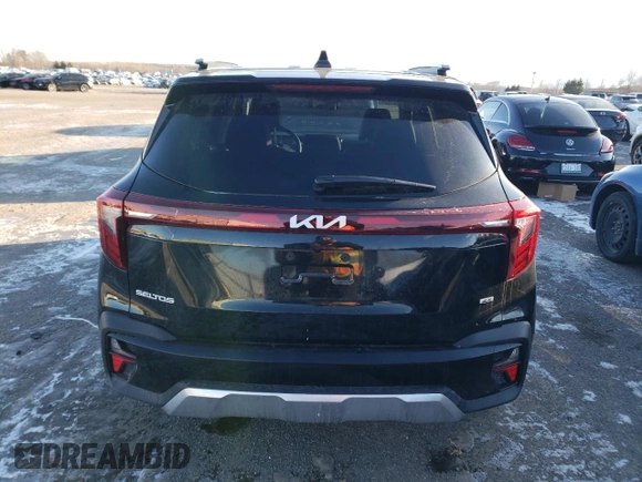 2025 Kia Seltos S with VIN KNDEUCAA2S7667665, listed as a Copart auction lot 88981725 with 9,998 mi miles and Salvage Title. Bid and sale history available at carsss.com. Image 6.