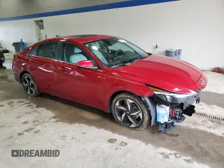 2021 Hyundai Elantra Limited z VIN KMHLP4AGXMU168248, wystawiony jako Copart lot #45450395 z przebiegiem 16 851 mil mil oraz Szkoda całkowita • Salvage title. Historia ofert i sprzedaży dostępna na DreamBid. Obrazek 4.