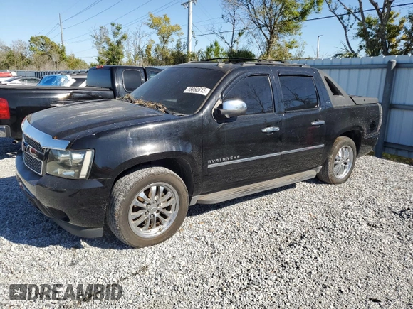 2010 Chevrolet Avalanche LTZ with VIN 3GNNCGE04AG250747, listed as a Copart auction lot 48952615 with 142,136 mi miles and Salvage Title. Bid and sale history available at DreamBid. Image 1.
