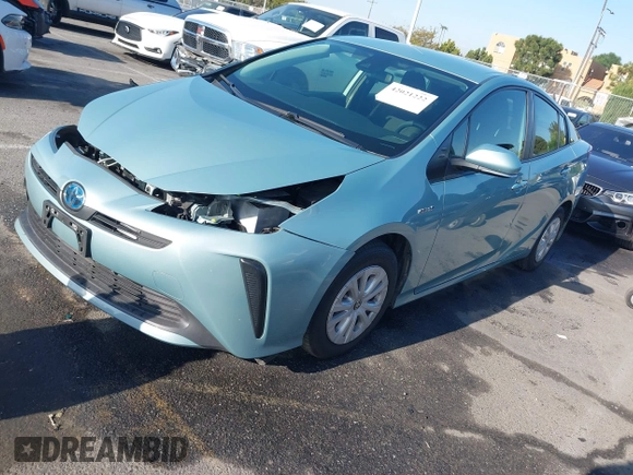 2022 Toyota Prius L Eco with VIN JTDKAMFU8N3188831, listed as a IAAI auction lot 42021222 with 39,629 mi miles and . Bid and sale history available at DreamBid. Image 18.