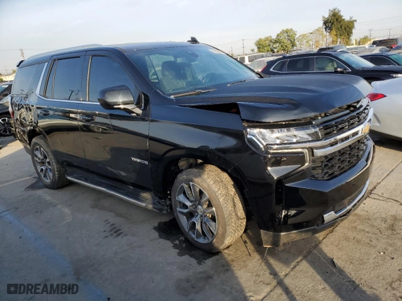 2021 Chevrolet Tahoe LS with VIN 1GNSCMKD5MR230455, listed as a Copart auction lot 81622694 with 50,085 mi miles and Salvage Title. Bid and sale history available at carsss.com. Image 4.