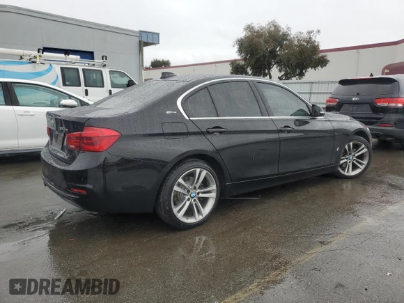 2017 BMW 3 Series 330e iPerformance with VIN WBA8E1C31HA156521, listed as a Copart auction lot 44015085 with 115,361 mi miles and Clean Title. Bid and sale history available at carsss.com. Image 3.