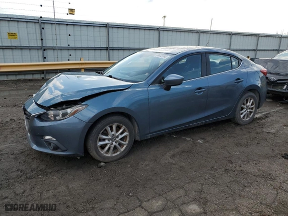 2016 Mazda Mazda3 i Touring with VIN JM1BM1V71G1346829, listed as a Copart auction lot 50033185 with 100,751 mi miles and Salvage Title. Bid and sale history available at carsss.com. Image 1.
