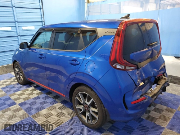 2021 Kia Soul Turbo with VIN KNDJ53AF0M7741062, listed as a Copart auction lot 53095145 with 58,367 mi miles and Clean Title. Bid and sale history available at DreamBid. Image 2.