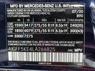 2020 Mercedes-Benz GLS with VIN 4JGFF5KE4LA266825, listed as a Copart auction lot 50118875 with 114,293 mi miles and Clean Title. Bid and sale history available at carsss.com. Image 13.