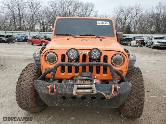 2012 Jeep Wrangler JK Sport S with VIN 1C4GJWAG6CL227139, listed as a Copart auction lot 44497345 with 77,928 mi miles and Salvage Title. Bid and sale history available at carsss.com. Image 5.