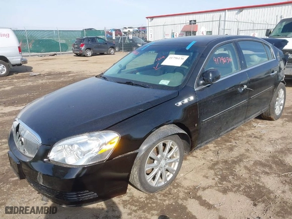 2009 Buick Lucerne CXL with VIN 1G4HD57109U104315, listed as a IAAI auction lot 41796136 with 127,160 mi miles. Bid and sale history available at carsss.com. Image 2.