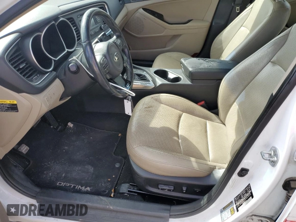2015 Kia Optima EX with VIN 5XXGN4A75FG470258, listed as a Copart auction lot 46503835 with 113,489 mi miles and Salvage Title. Bid and sale history available at DreamBid. Image 7.