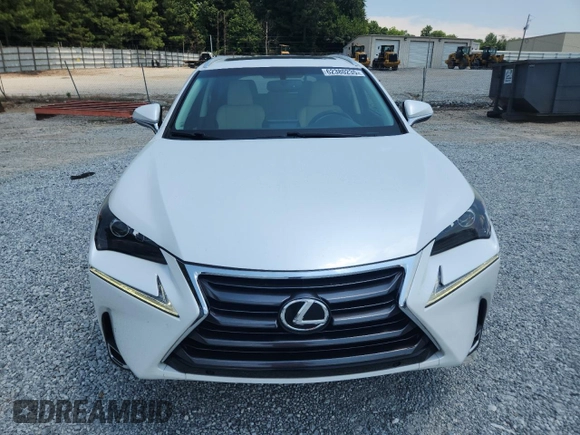 2016 Lexus NX 200t with VIN JTJYARBZ7G2036036, listed as a Copart auction lot 62380235 with 143,487 mi miles and Salvage title. Bid and sale history available at DreamBid. Image 5.