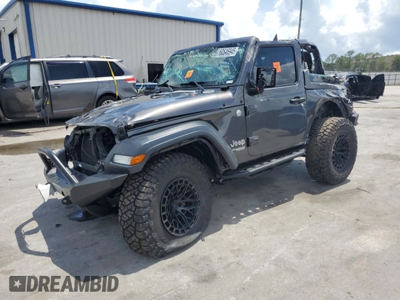 2019 Jeep Wrangler Sport S with VIN 1C4GJXAG4KW569059, listed as a Copart auction lot 60546945 with 57,131 mi miles and Non repairable. Bid and sale history available at DreamBid. Image 1.