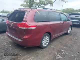 2017 Toyota Sienna LE with VIN 5TDJZ3DC9HS164792, listed as a IAAI auction lot 42263886 with 186,018 mi miles and . Bid and sale history available at DreamBid. Image 4.