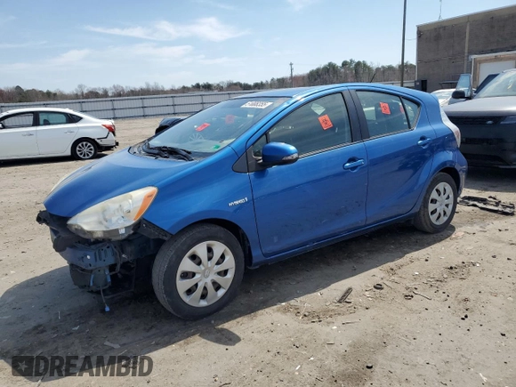 2012 Toyota Prius One with VIN JTDKDTB35C1019292, listed as a Copart auction lot 51008355 with 221,267 mi miles and Salvage Title. Bid and sale history available at carsss.com. Image 1.