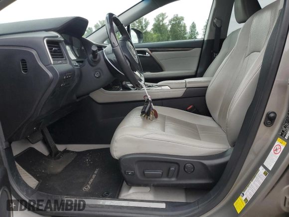 2017 Lexus RX 350 with VIN 2T2BZMCA8HC099593, listed as a Copart auction lot 59208715 with 54,829 mi miles and Salvage title. Bid and sale history available at DreamBid. Image 7.