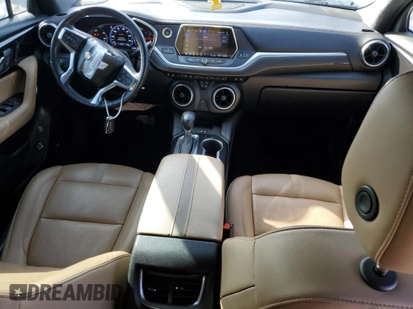 2020 Chevrolet Blazer Premier with VIN 3GNKBFRS4LS697221, listed as a Copart auction lot 88692065 with 65,048 mi miles and Salvage title. Bid and sale history available at DreamBid. Image 8.