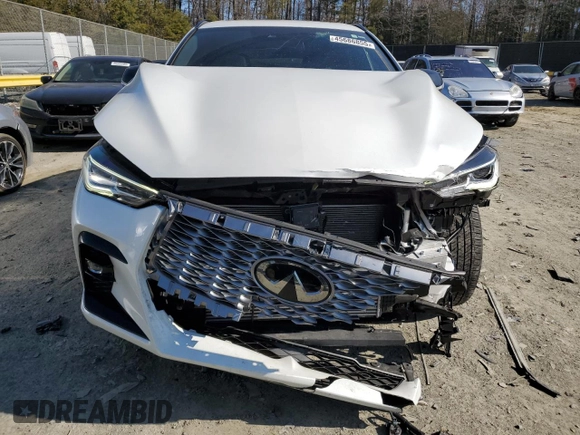 2023 Infiniti QX55 Luxe with VIN 3PCAJ5JR3PF112752, listed as a Copart auction lot 45686855 with 15,817 mi miles and Salvage title. Bid and sale history available at DreamBid. Image 5.