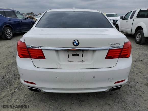 2012 BMW 7 Series 750i xDrive with VIN WBAKC6C56CDX99416, listed as a Copart auction lot 47845335 with 114,198 mi miles and Salvage Title. Bid and sale history available at carsss.com. Image 6.