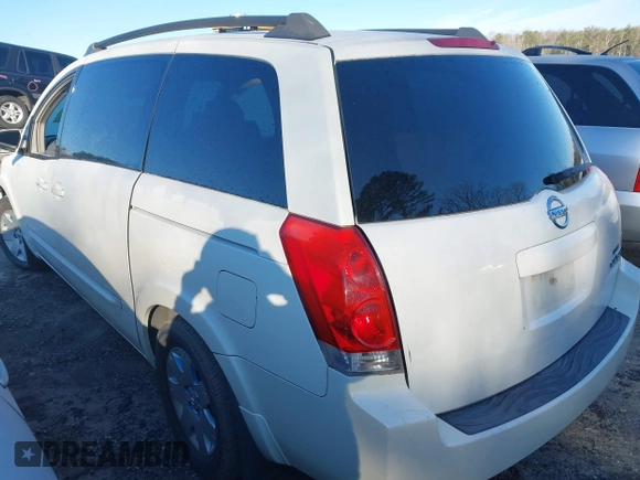 2005 Nissan Quest SE with VIN 5N1BV28UX5N114655, listed as a IAAI auction lot 41587275 with 168,258 mi miles. Bid and sale history available at carsss.com. Image 3.