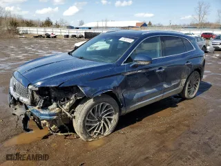 2019 Lincoln Nautilus Reserve with VIN 2LMPJ8L98KBL32497, listed as a Copart auction lot 47851515 with 0 mi miles and Salvage Title. Bid and sale history available at carsss.com. Image 1.