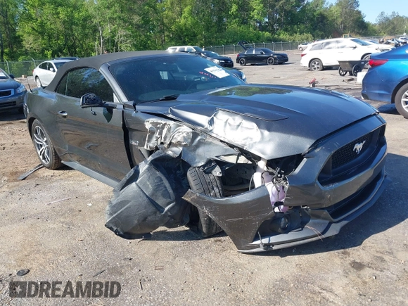 2017 Ford Mustang GT Premium z VIN 1FATP8FFXH5295034, wystawiony jako IAAI lot #41973926 z przebiegiem 153 870 mil mil oraz . Historia ofert i sprzedaży dostępna na DreamBid. Obrazek 1.