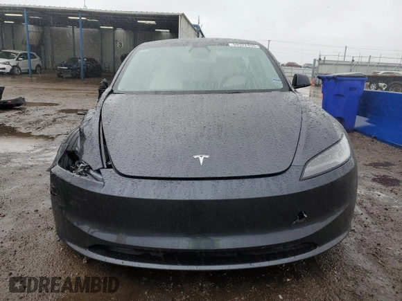 2025 Tesla Model 3 Long Range with VIN 5YJ3E1EB0SF876117, listed as a Copart auction lot 59322455 with 9,022 mi miles and Salvage title. Bid and sale history available at DreamBid. Image 5.