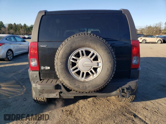 2007 Hummer H3 SUV with VIN 5GTDN13E578124088, listed as a Copart auction lot 49631365 with 192,864 mi miles and Salvage Title. Bid and sale history available at carsss.com. Image 6.