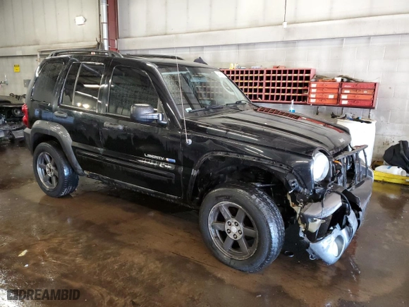 2003 Jeep Liberty Sport with VIN 1J4GL48K13W663592, listed as a Copart auction lot 46406675 with 187,885 mi miles and Salvage Title. Bid and sale history available at carsss.com. Image 4.