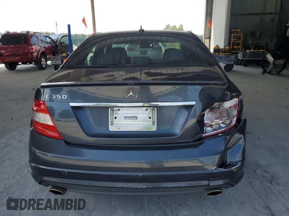 2009 Mercedes-Benz C 350 Sport with VIN WDDGF56XX9R043614, listed as a Copart auction lot 62166555 with 154,142 mi miles and Salvage title. Bid and sale history available at DreamBid. Image 6.
