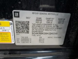 2017 Buick Enclave Leather with VIN 5GAKRBKD5HJ340245, listed as a Copart auction lot 41649255 with 110,383 mi miles and Salvage Title. Bid and sale history available at DreamBid. Image 13.